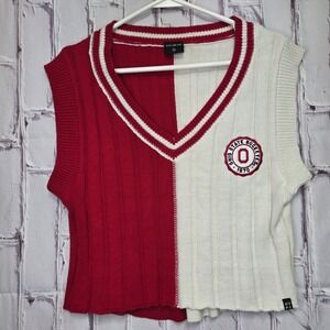 Hype & Vice Ohio State University Buckeyes‎ Color Block Sweater Vest Sz M Sports